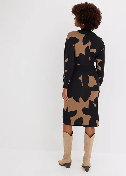 Robe midi en maille, bonprix