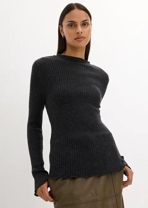 Pull en laine m&eacute;rinos, bonprix