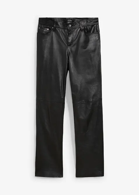 Pantalon en cuir d’agneau nappa, bonprix