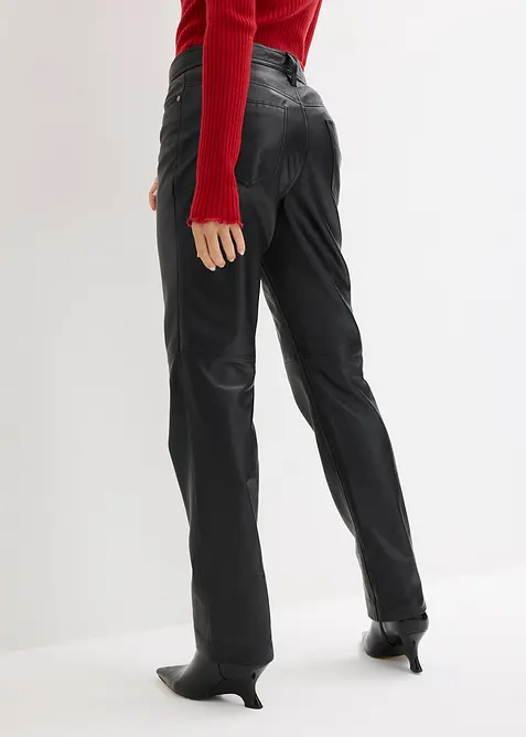 Pantalon en cuir d’agneau nappa, bonprix