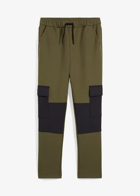 Pantalon cargo en softshell, largeur r&eacute;glable, bonprix