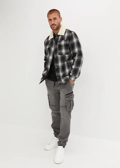 Jogger droit effet jean, regular, bonprix