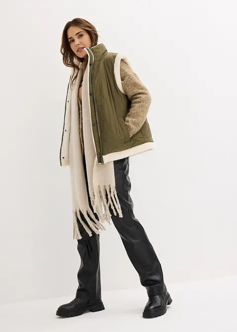 Gilet sans manches réversible en sherpa, bonprix