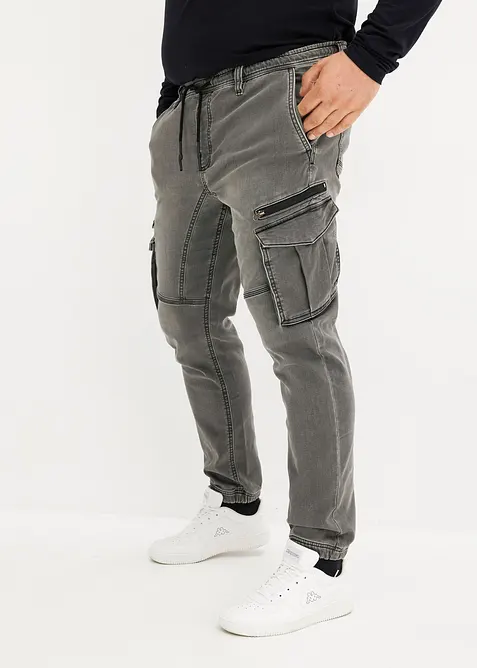 Jogger droit effet jean, regular, bonprix