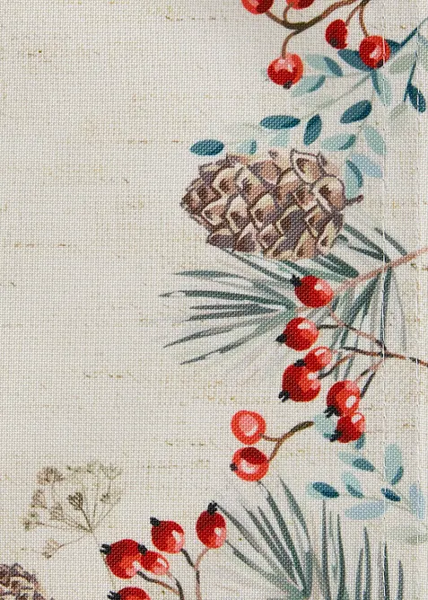 Lot de 4 sets de table avec imprimé hivernal, bonprix