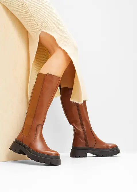 Bottes en cuir, bonprix