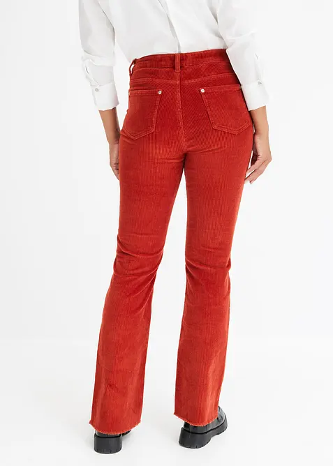 Pantalon évasé en velours côtelé, bonprix