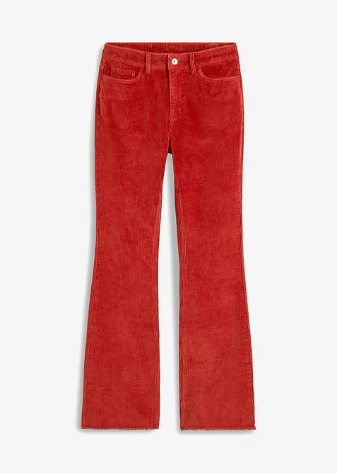 Pantalon évasé en velours côtelé, bonprix