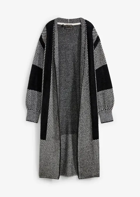 Gilet long en maille, bonprix