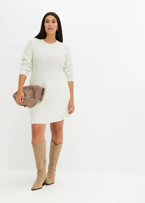 Robe en maille, bonprix