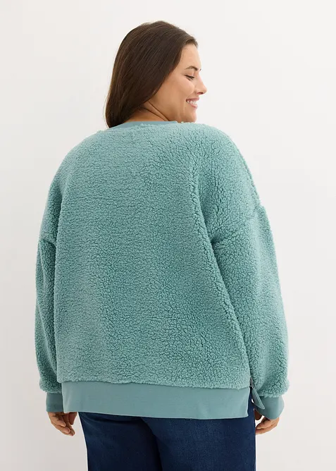 Pull en maille sherpa, bonprix