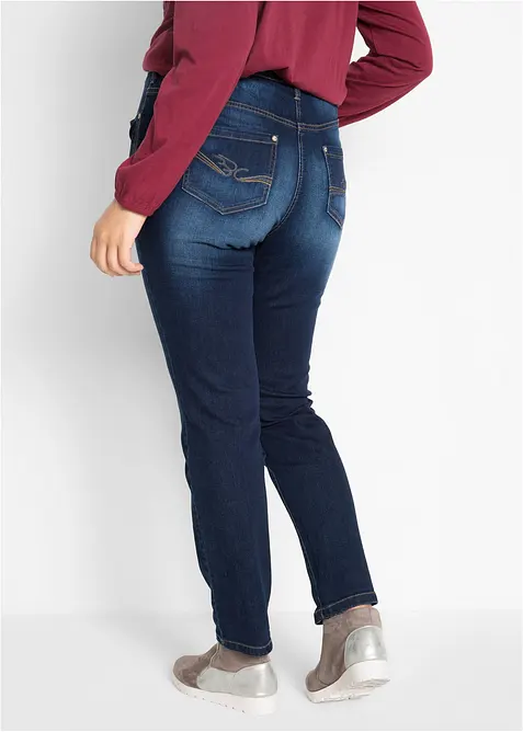 Jean droit taille haute, extensible, bonprix