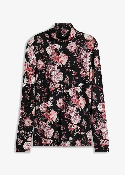 T-shirt manches longues en viscose douce et extensible, bonprix