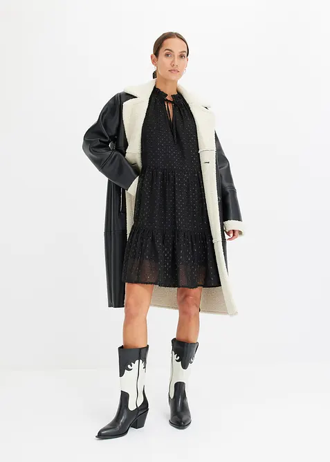 Robe-tunique en voile plumetis irisé, bonprix