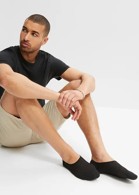 Lot de 5 paires de protège-pieds en polyester rafraîchissant, bonprix