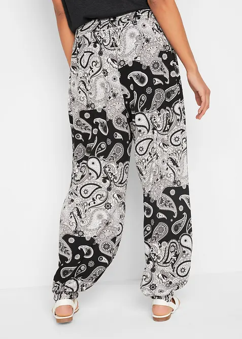 Sarouel fluide en jersey viscose, bonprix