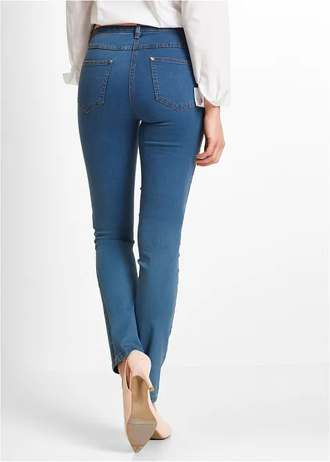 Jean slim taille mi-haute, très extensible, bonprix