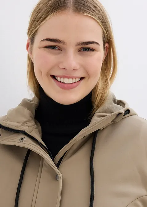 Parka softshell extensible, imperméable, bonprix