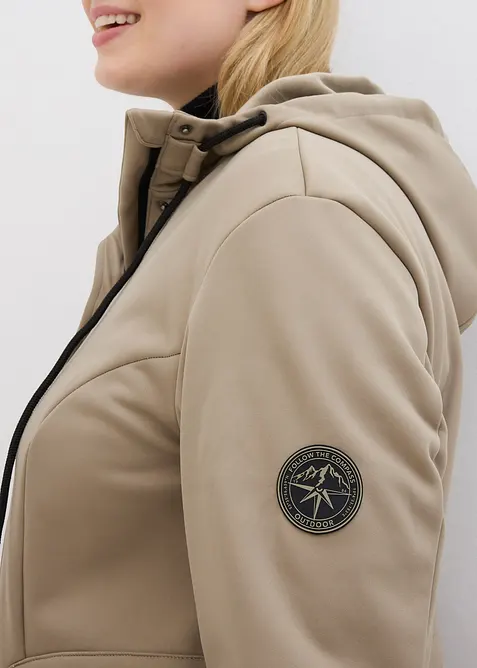 Parka softshell extensible, imperméable, bonprix