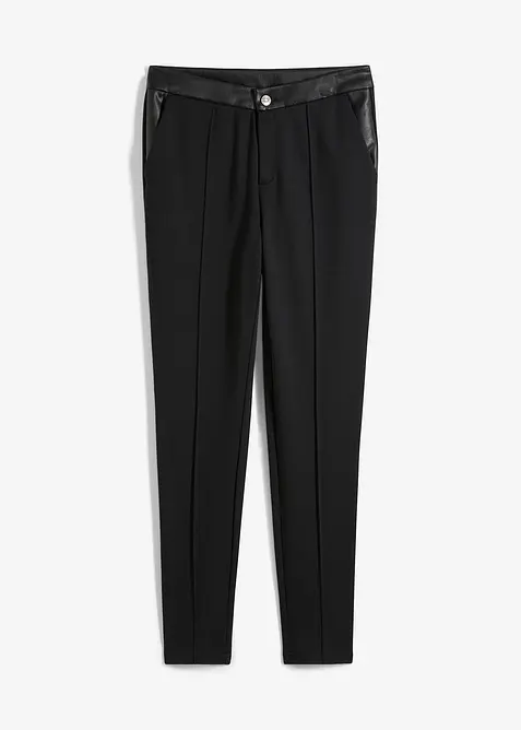 Legging en jersey viscose avec détails enduits, bonprix