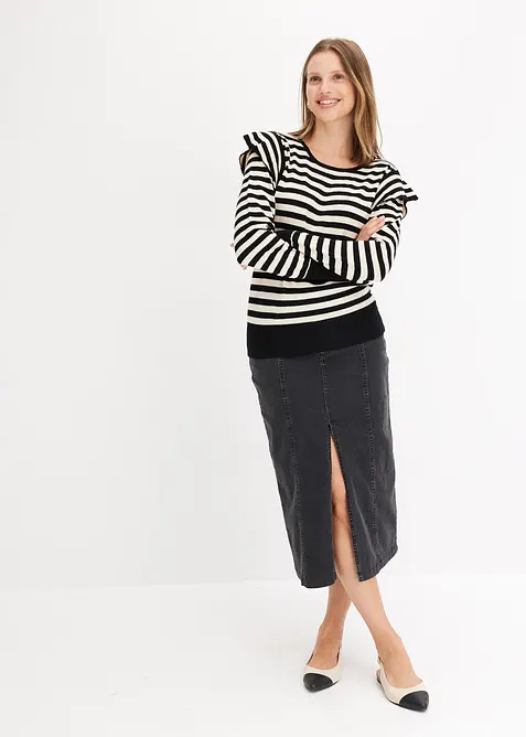 Pull doux en fine maille de viscose mélangée, bonprix