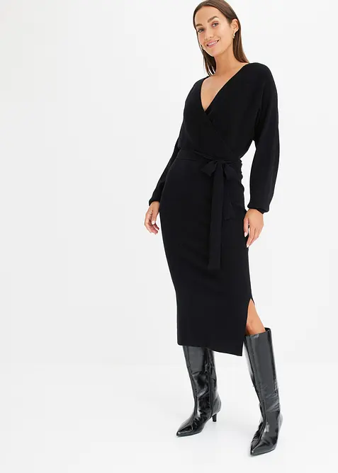 Robe pull fluide en viscose mélangée, bonprix