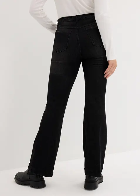 Jean bootcut, taille haute et extensible, bonprix