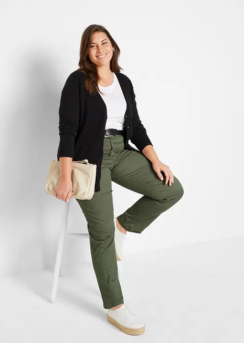 Gilet boutonné en maille fine, bonprix