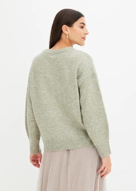 Pull boxy &agrave; sequins, bonprix