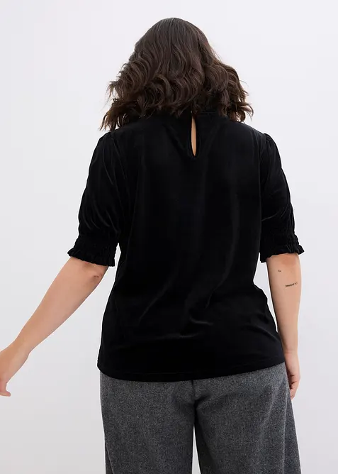 T-shirt avec du velours doux, bonprix