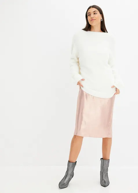 Pull oversize &agrave; d&eacute;collet&eacute; profond dans le dos, bonprix