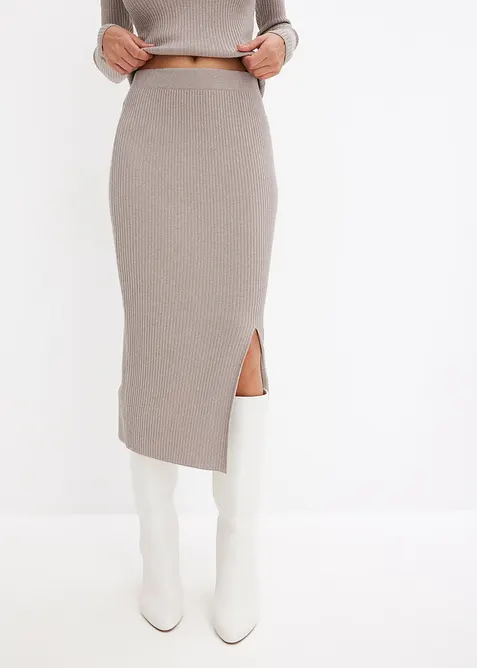 Jupe douce en maille, bonprix
