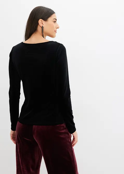 T-shirt en velours doux, bonprix