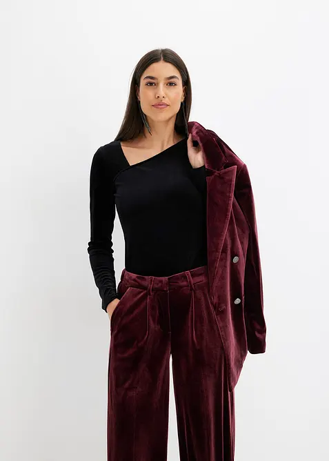 T-shirt en velours doux, bonprix