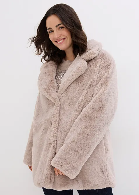 Manteau en peluche, bonprix