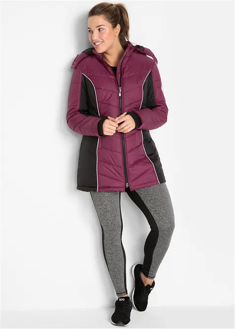 Manteau de ski matelassé technique, imperméable, bonprix