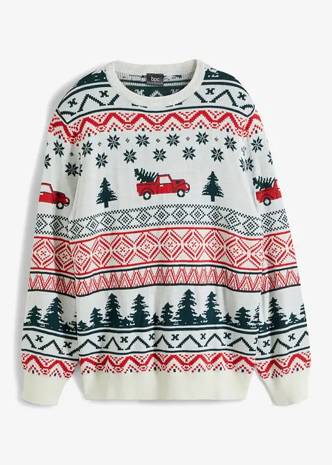 Pull de Noël en fine maille, bonprix