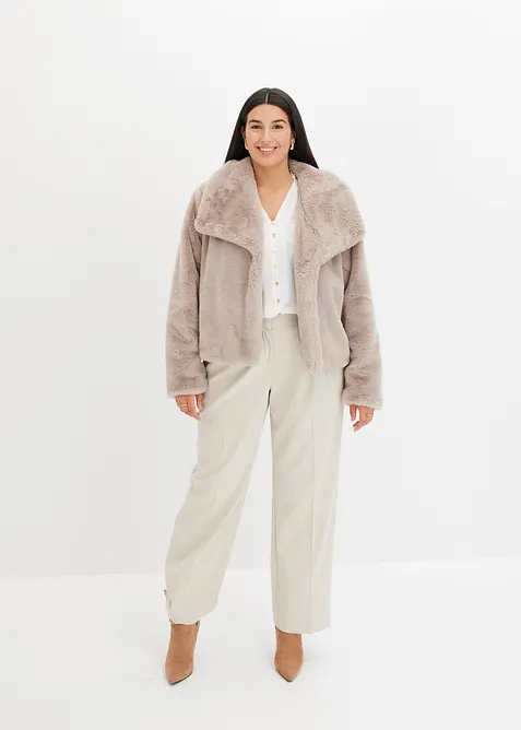 Veste en peluche, bonprix