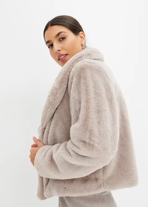 Veste en peluche, bonprix