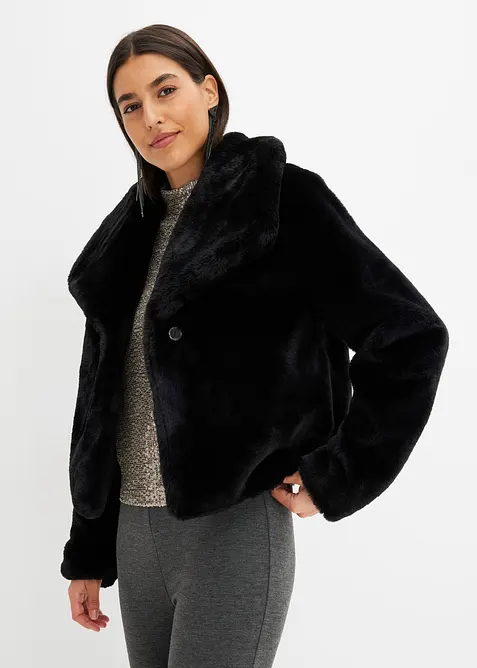 Veste en peluche, bonprix
