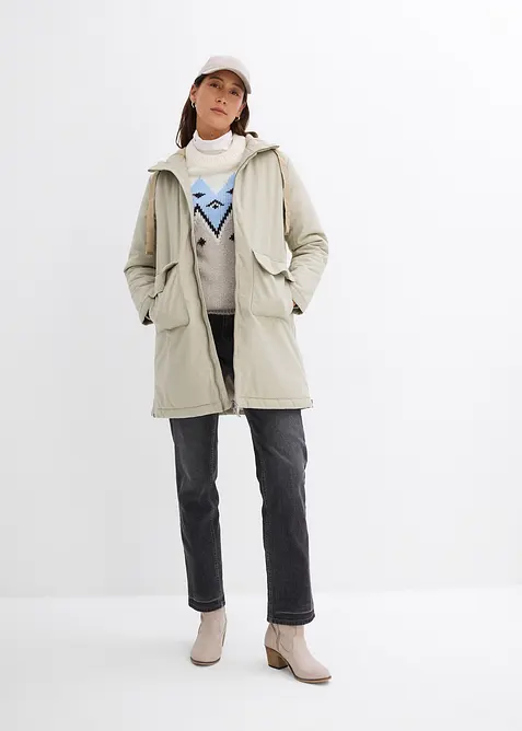 Parka d&rsquo;hiver rembourr&eacute;e &agrave; capuche doubl&eacute;e sherpa, bonprix