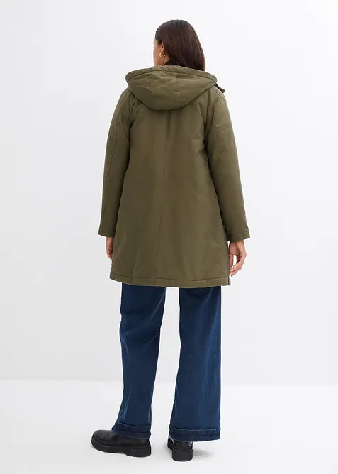 Parka d&rsquo;hiver rembourr&eacute;e &agrave; capuche doubl&eacute;e sherpa, bonprix