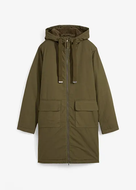 Parka d&rsquo;hiver rembourr&eacute;e &agrave; capuche doubl&eacute;e sherpa, bonprix