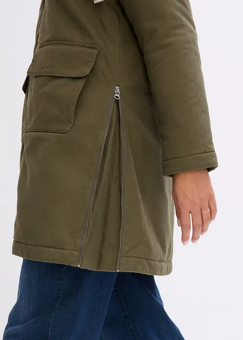 Parka d&rsquo;hiver rembourr&eacute;e &agrave; capuche doubl&eacute;e sherpa, bonprix