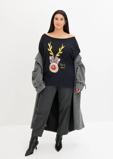 T-shirt de No&euml;l &eacute;paules nues, bonprix