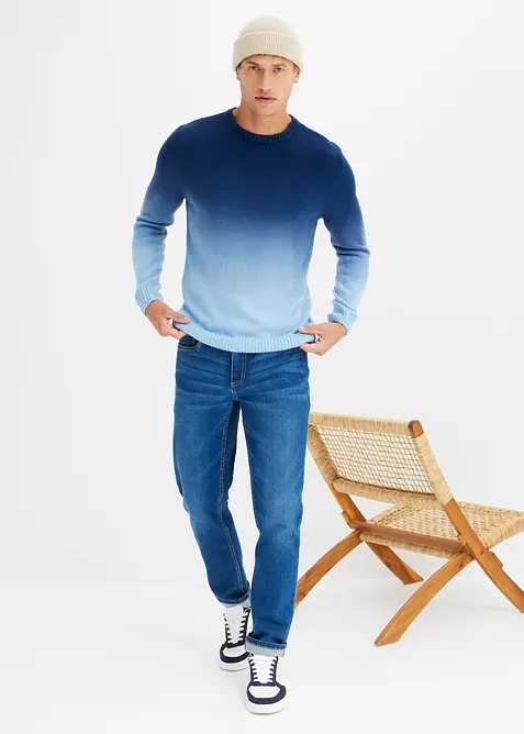 Pull en fine maille effet tie & dye, bonprix