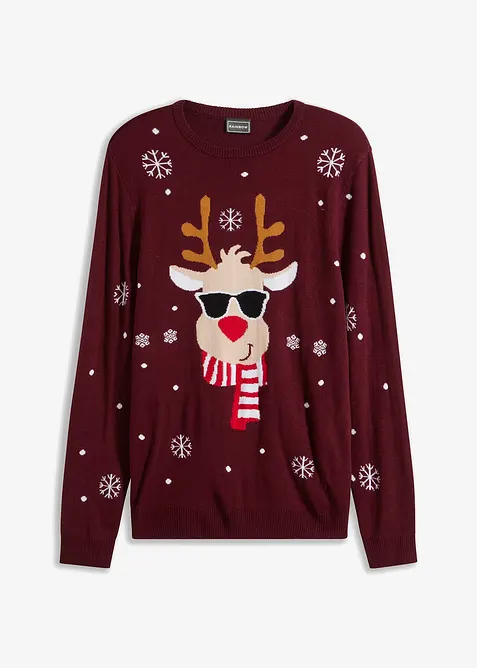 Pull de Noël en fine maille, bonprix