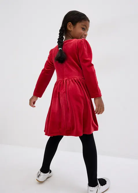 Robe évasée en velours, bonprix