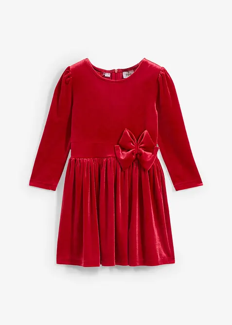 Robe évasée en velours, bonprix