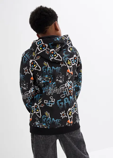 Sweat à capuche 100% coton, bonprix